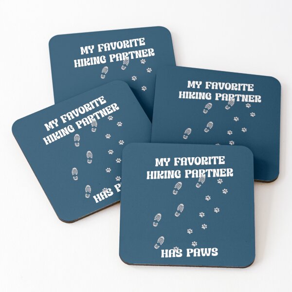 Item preview, My Favorite Hiking Partner Has Paws – Minimalist Dog Lover Trail Design designed and sold by Sachie's Studio.