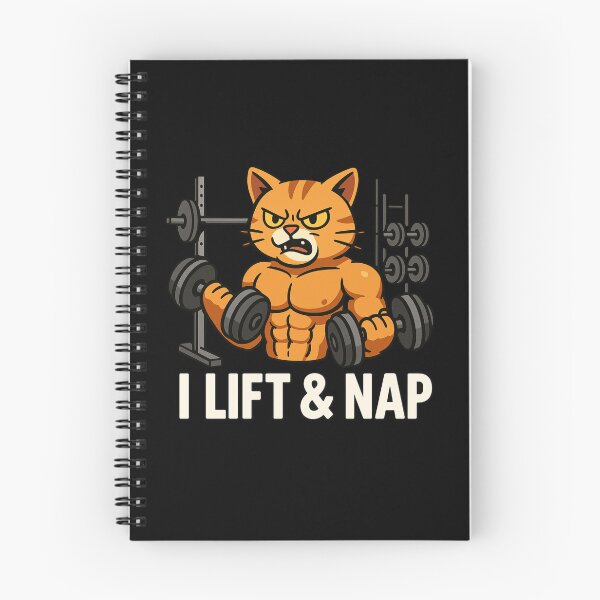 Item preview, Buff Cat Gym Funny I Lift and Nap Fitness Cat designed and sold by AYACHI90.
