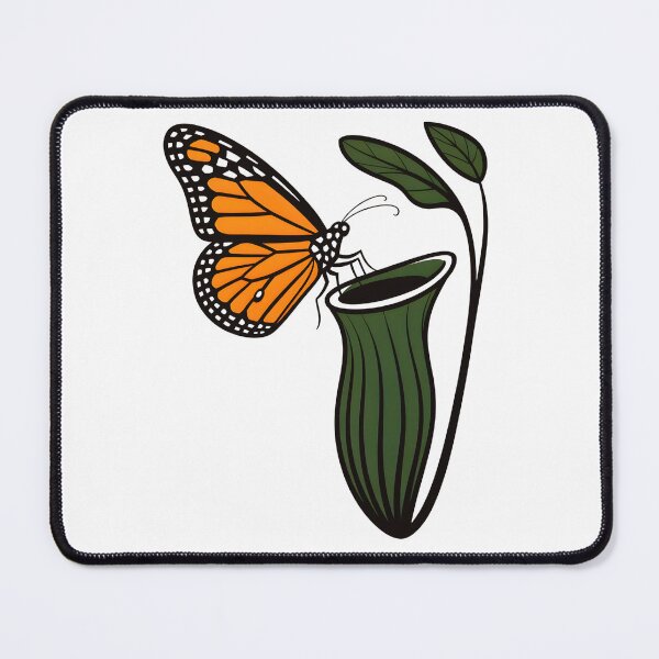 Item preview, Pitcher Plant and Butterfly – Carnivorous Plant Nature Illustration designed and sold by ArcticFoxStudio.