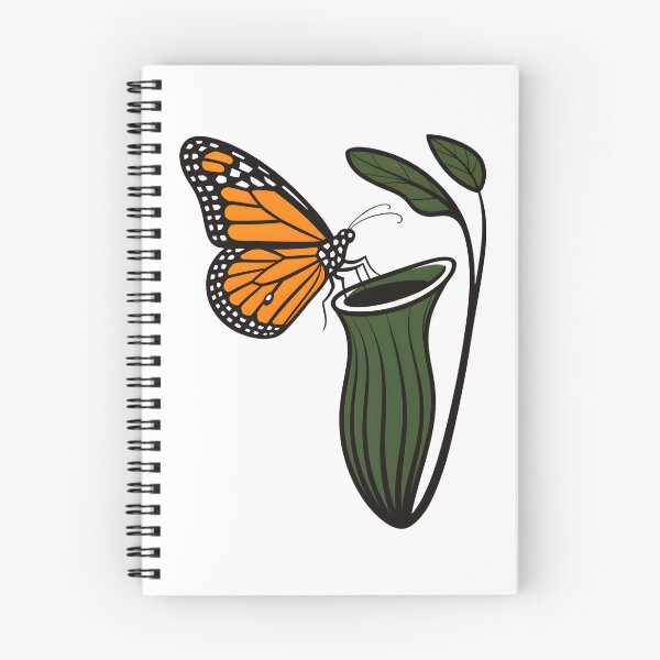Item preview, Pitcher Plant and Butterfly – Carnivorous Plant Nature Illustration designed and sold by ArcticFoxStudio.