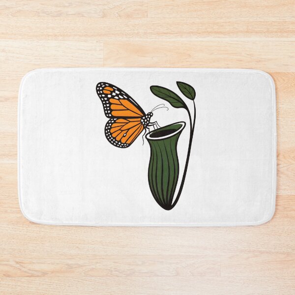 Item preview, Pitcher Plant and Butterfly – Carnivorous Plant Nature Illustration designed and sold by ArcticFoxStudio.