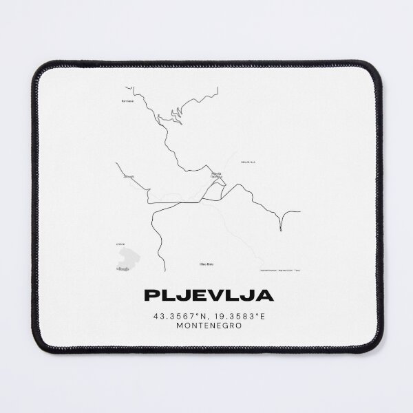Item preview, Pljevlja Montenegro Minimalist Map Poster | Clean City Street Map Art designed and sold by RM-Journey.