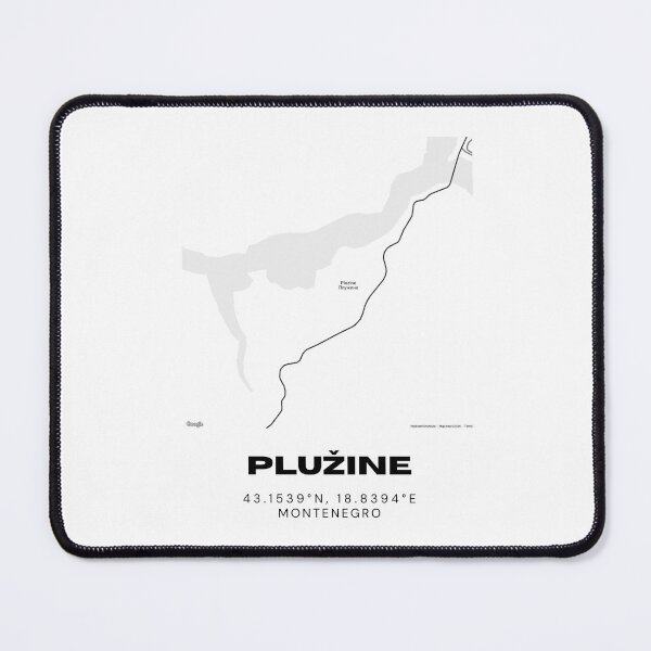 Item preview, Plužine Montenegro Minimalist Map Poster | Mountain Landscape Map Art designed and sold by RM-Journey.