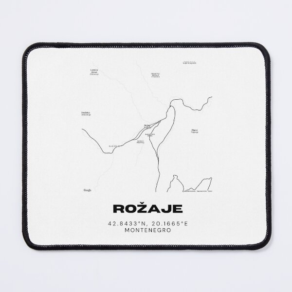 Item preview, Rožaje Montenegro Minimalist Map Poster | Modern Town Map Design designed and sold by RM-Journey.