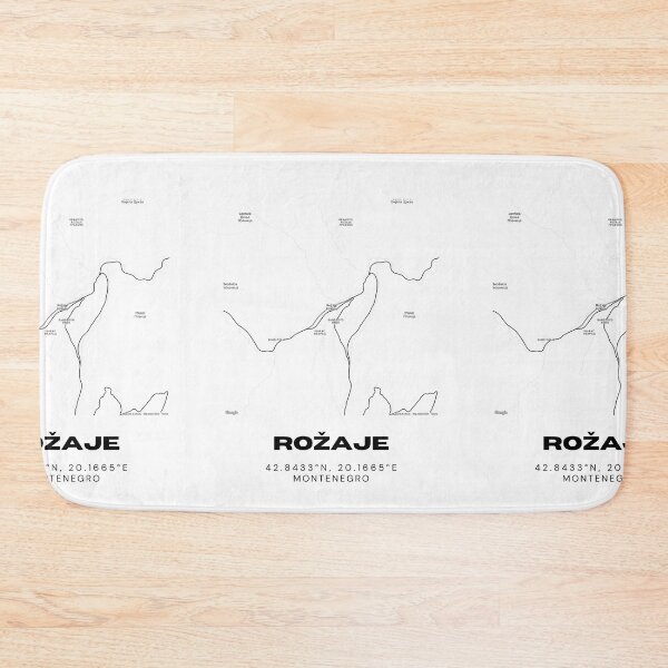 Item preview, Rožaje Montenegro Minimalist Map Poster | Modern Town Map Design designed and sold by RM-Journey.