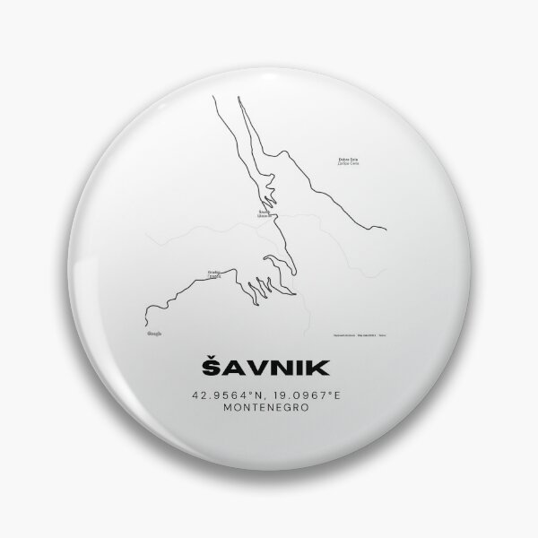 Item preview, Šavnik Montenegro Minimalist Map Poster | Minimal Town Layout Art designed and sold by RM-Journey.