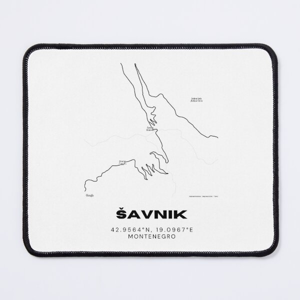 Item preview, Šavnik Montenegro Minimalist Map Poster | Minimal Town Layout Art designed and sold by RM-Journey.