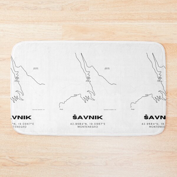 Item preview, Šavnik Montenegro Minimalist Map Poster | Minimal Town Layout Art designed and sold by RM-Journey.