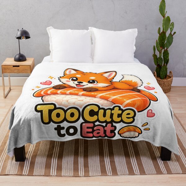 Item preview, Kawaii Fox Sushi – Cute Fox Nigiri | Too Cute to Eat Design designed and sold by The shop of Dreams.