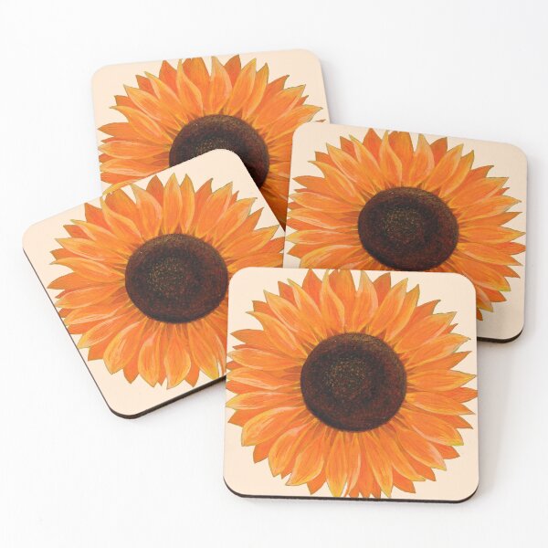 Item preview, Painted sunflower designed and sold by helengarvey.