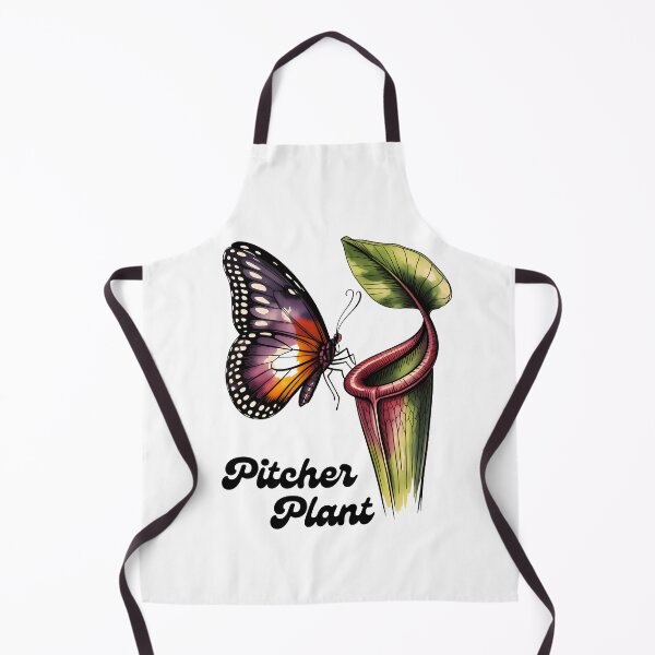 Item preview, Colorful Pitcher Plant and Butterfly – Carnivorous Plant Botanical Art designed and sold by ArcticFoxStudio.