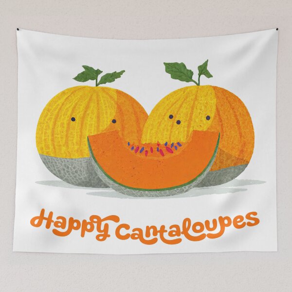 Item preview, Happy Cantaloupes – Sweet Smiles designed and sold by ForeverPrintsOK.