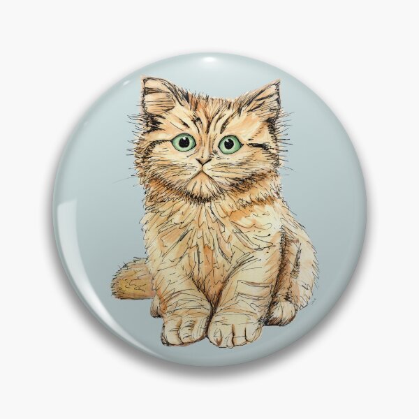 Item preview, Fluffy ginger kitten designed and sold by helengarvey.