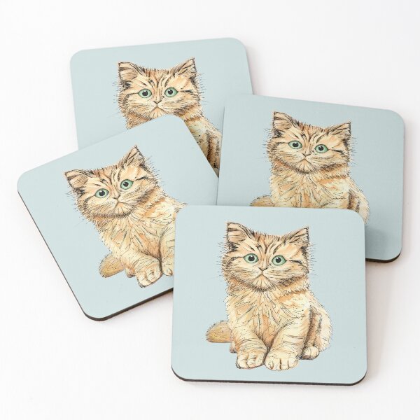 Item preview, Fluffy ginger kitten designed and sold by helengarvey.