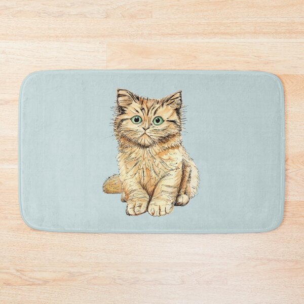 Item preview, Fluffy ginger kitten designed and sold by helengarvey.
