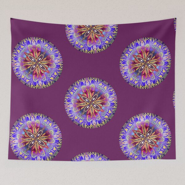 Item preview, Colorful Eyes Mandala Drawing designed and sold by DesignMoStudio.