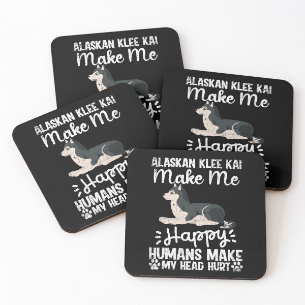 Item preview, Alaskan Klee Kai Make Me Happy Humans Make My Head Hurt Funny Humorous Dog Lovers designed and sold by CosmoKitsch.