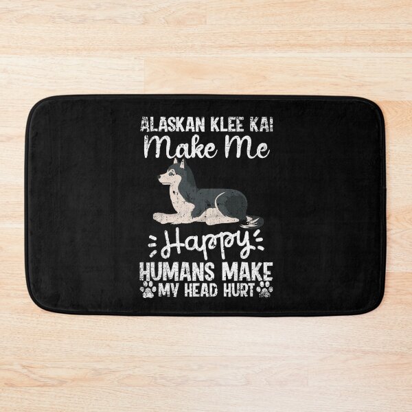 Item preview, Alaskan Klee Kai Make Me Happy Humans Make My Head Hurt Funny Humorous Dog Lovers designed and sold by CosmoKitsch.
