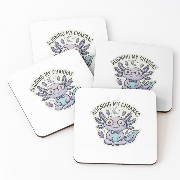 Item preview, Aligning My Chakras Axolotl Sticker Kawaii Meme NativeHue Decal designed and sold by NativeHue Oficial.