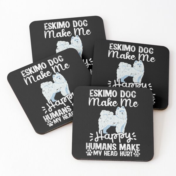 Item preview, Eskimo Dog Make Me Happy Humans Make My Head Hurt Funny Humorous Dog Lovers designed and sold by CosmoKitsch.