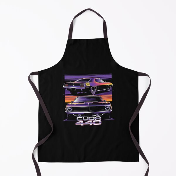 Item preview, 1970 Plymouth Cuda 440 Neon Dual View Graphic Tee designed and sold by TheArtOfCar.