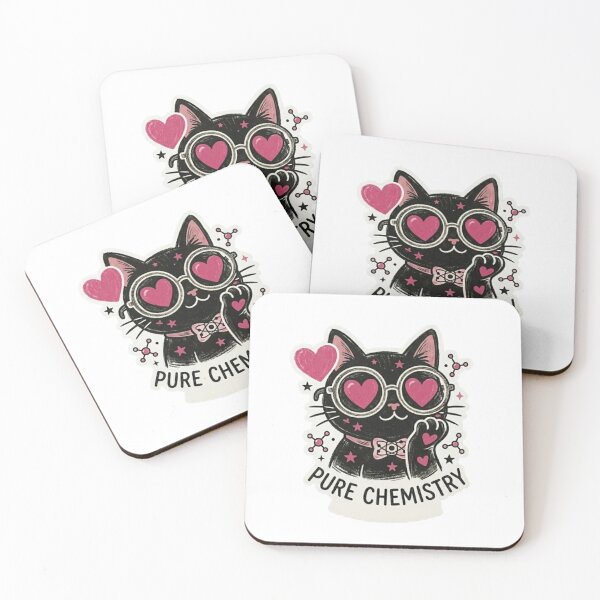 Aperçu de l'œuvre Autocollant mascotte chat Pure Chemistry Kawaii Meme Gali NativeHue créée et vendue par Andreza NativeHue Oficial.