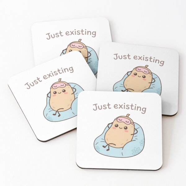 Item preview, Funny Cute Animal Meme – “ Just existing ”  designed and sold by Ace01st.
