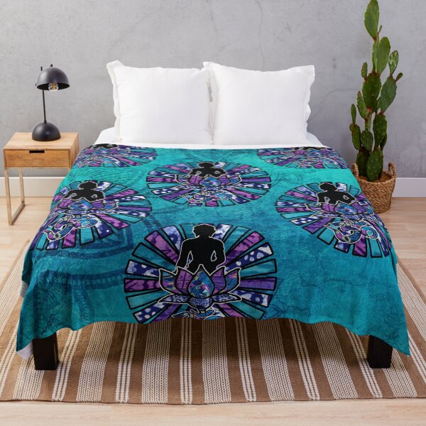 Item preview, Buddha Silhouette Lotus flower with Ohm Om symbol with sun rays designed and sold by artbyomega.
