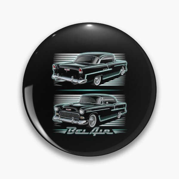 Item preview, 1955 Chevrolet Bel Air Dual View Classic Car Graphic Tee designed and sold by TheArtOfCar.