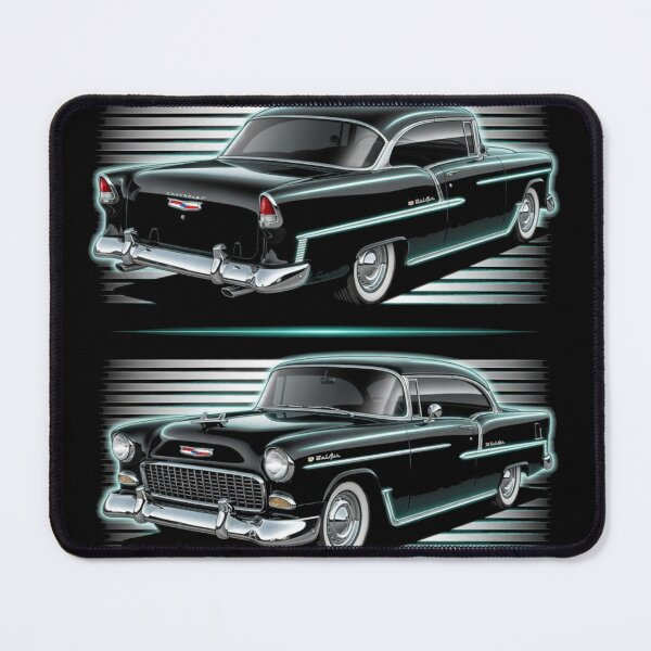 Item preview, 1955 Chevrolet Bel Air Dual View Classic Car Graphic Tee designed and sold by TheArtOfCar.
