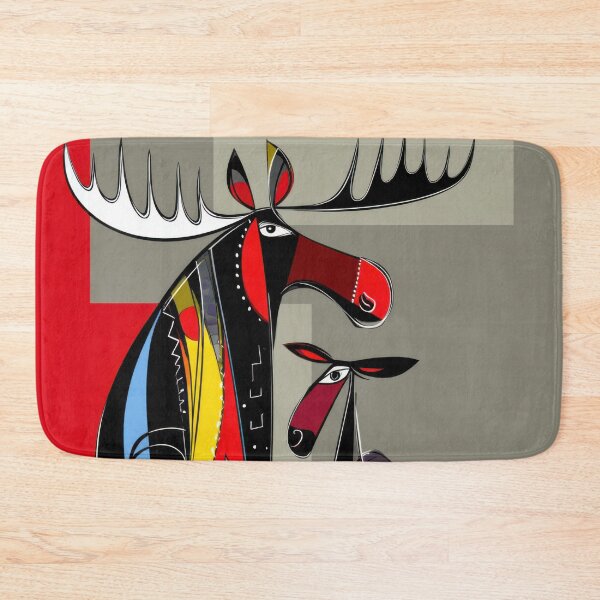 Item preview, Woodland Style Moose Spirit — Traditional Anishinaabe Inspired Contemporary Art designed and sold by dawnleblanc55.