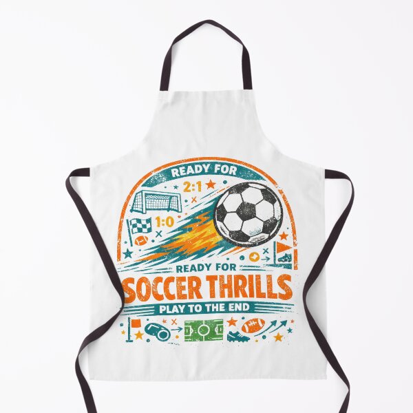 Item preview, Soccer Thrills Retro Football Art designed and sold by SplashTastic.