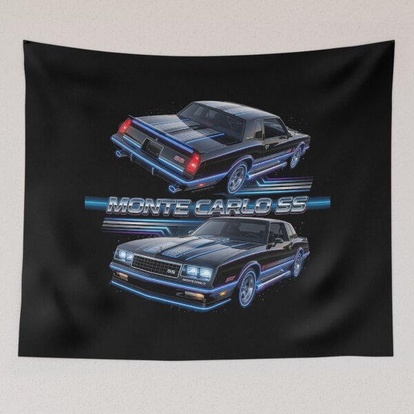 Item preview, 1986 Monte Carlo SS Neon Dual View Graphic Tee designed and sold by TheArtOfCar.
