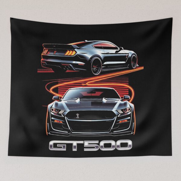 Item preview, Ford Mustang Shelby GT500 Modern Dual View Graphic Tee designed and sold by TheArtOfCar.