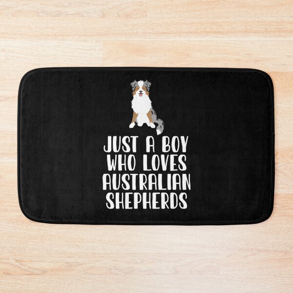 Item preview, Just A Boy Who Loves Australian Shepherds  designed and sold by CosmoKitsch.