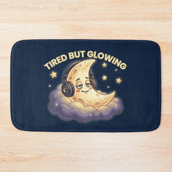 Item preview, Tired But Glowing Cute Moon Aesthetic Night Vibes designed and sold by MoonVibe-studio.