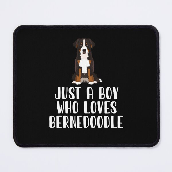 Item preview, Just A Boy Who Loves Bernedoodle  designed and sold by CosmoKitsch.