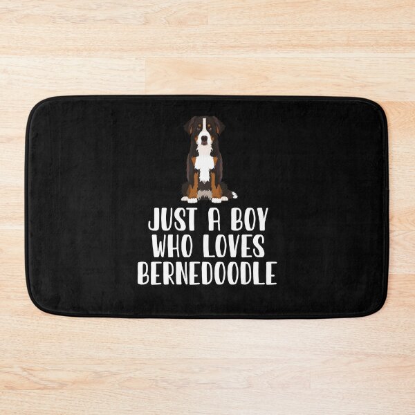 Item preview, Just A Boy Who Loves Bernedoodle  designed and sold by CosmoKitsch.