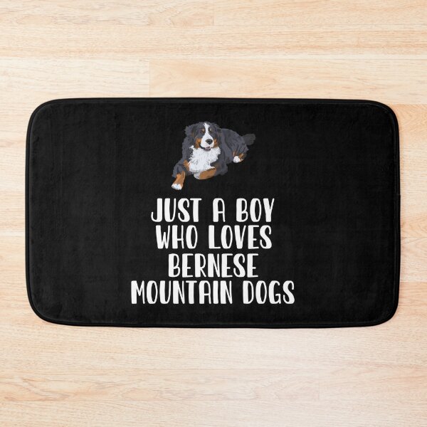 Item preview, Just A Boy Who Loves Bernese Mountain Dogs  designed and sold by CosmoKitsch.