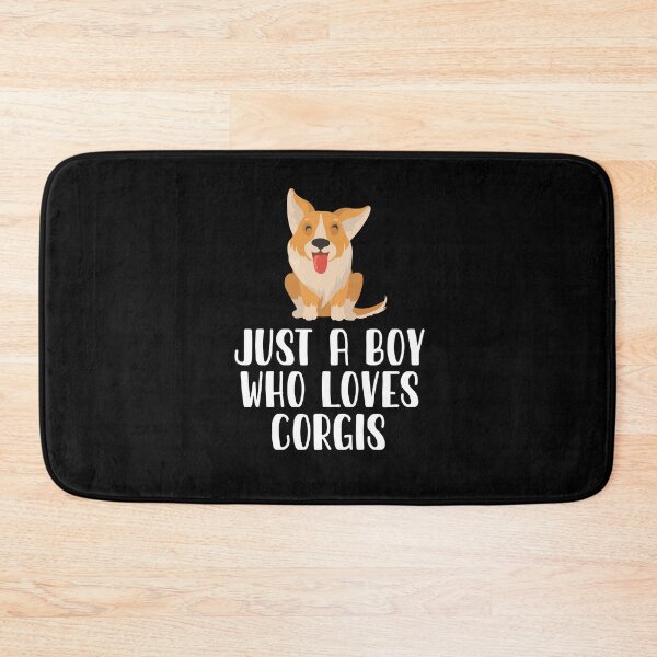 Item preview, Just A Boy Who Loves Corgis  designed and sold by CosmoKitsch.