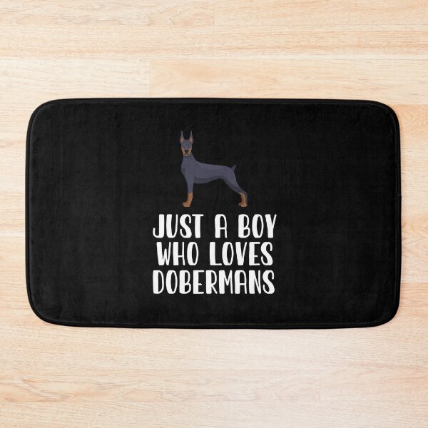 Item preview, Just A Boy Who Loves Dobermans  designed and sold by CosmoKitsch.