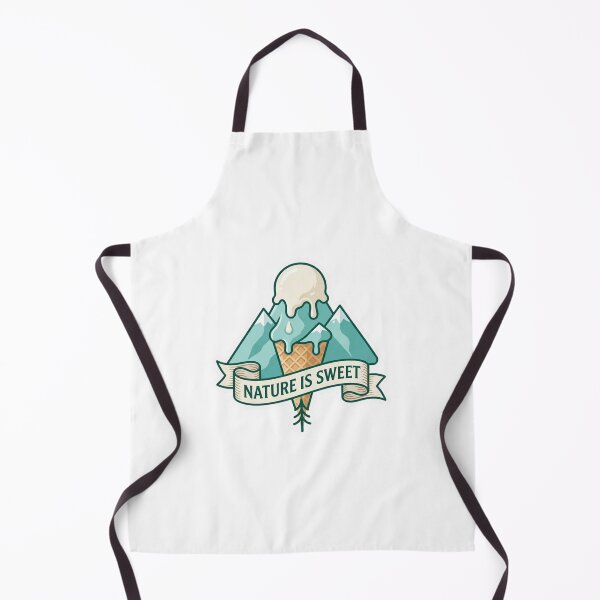 Item preview, Minimalist Mountain Ice Cream Nature Is Sweet Sticker designed and sold by NativeHue Oficial.