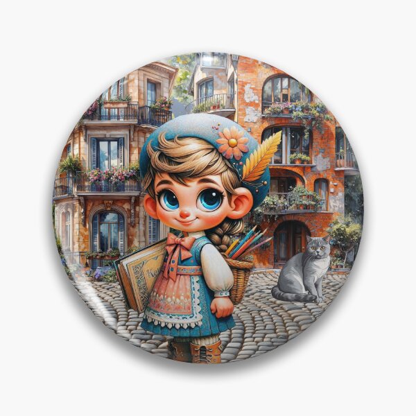 Item preview, YOUNG ARTIST ON HER WAY TO DRAW ALL SHE SEES designed and sold by Tammera.