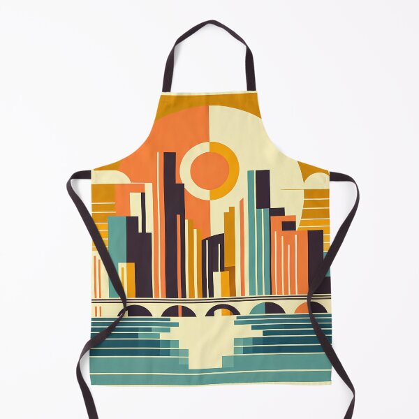Item preview, Geometric Sunset Cityscape designed and sold by InkSmithery.