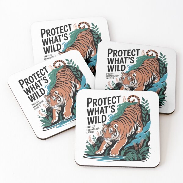 Item preview, Protect What’s Wild Tiger T-Shirt – Endangered Species Jungle Wildlife Design for Animal Lovers & Eco Friendly Gift Buyers designed and sold by GemBob Creations.