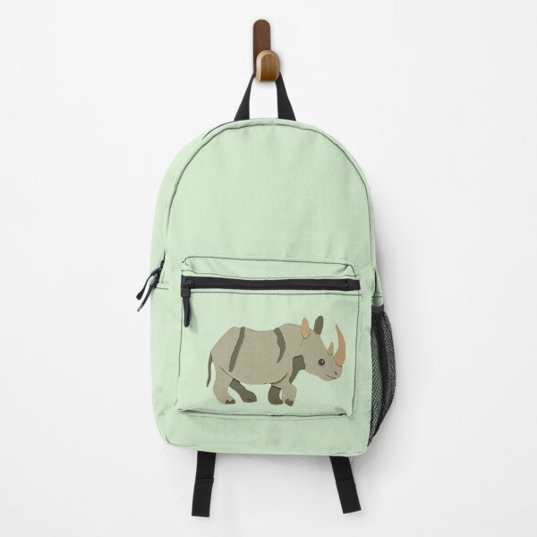 Item preview, Rhino, Adorable Animals Series Minimalist Illustration, Kids Paper Collage designed and sold by SWSandraWechner.