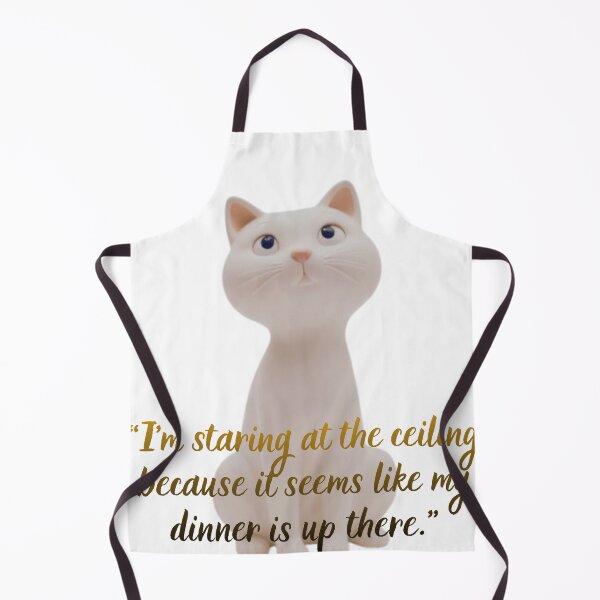 Item preview, Suspicious Cat.I'm staring at the ceiling because it seems like my dinner is up there. designed and sold by MerchWSzpilkach.