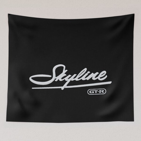 Item preview, Nissan Skyline GT-R Script Emblem JDM Tee designed and sold by TheArtOfCar.
