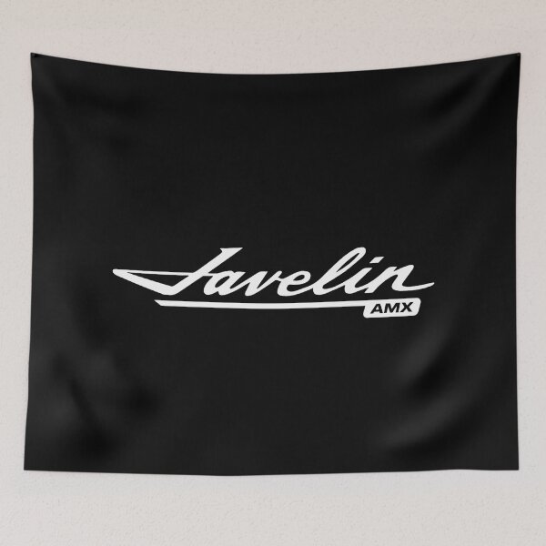 Item preview, AMC Javelin AMX Script Emblem Muscle Car Tee designed and sold by TheArtOfCar.