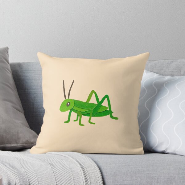 Item preview, Grasshopper, Adorable Animals Series Paper Collage Kids Illustration  designed and sold by SWSandraWechner.